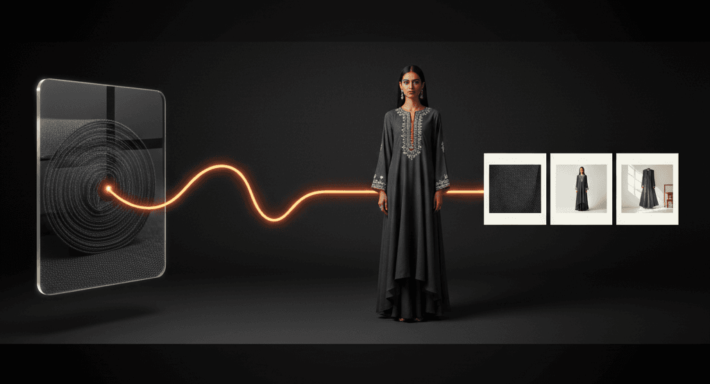 From Fabric Roll to Ready Garment Visuals Without a Photoshoot